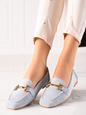 Suede Blue Loafers