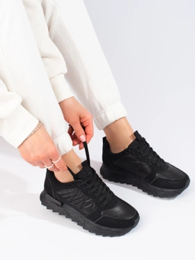 Potocki Black Sporty Sneakers