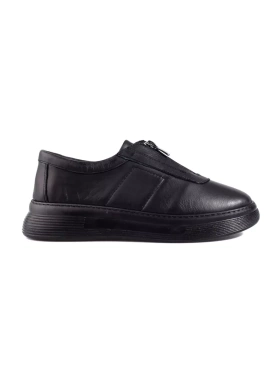 Black Leather Casual Shoes by T.Sokolski