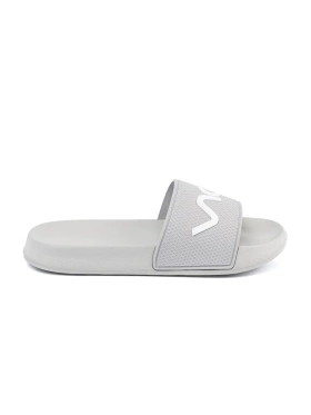Light Grey Slippers with Text