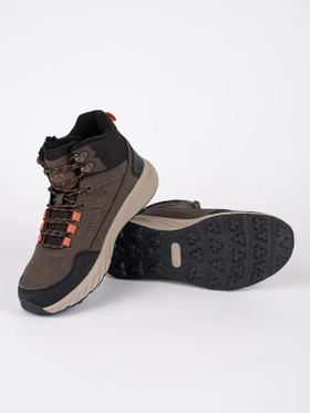 Chocolate Brown Lace-Up Hiking Boots