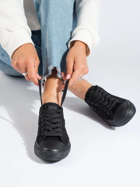 Chic Black Sneakers by BIG STAR LL274072