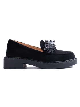 Black Suede Loafers by Potocki