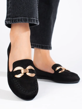 Cozy Black Suede Loafers