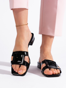 Timeless Black Chic Slides