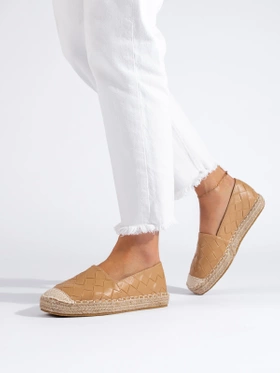 Espadryle damskie  brązowe