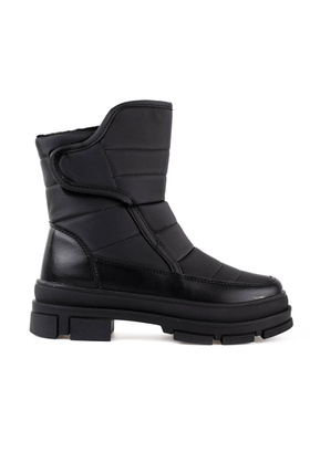 Black Velcro Snow Boots by Sokolski