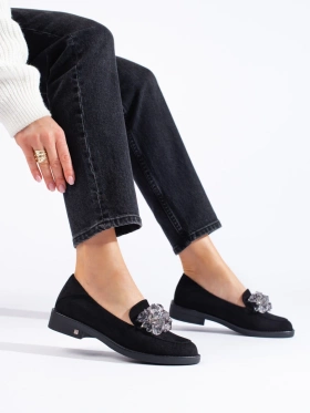 Suede Black Loafers by Potocki