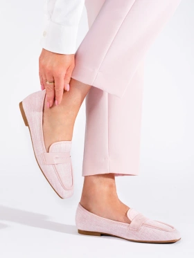 Chic Light Pink Loafers