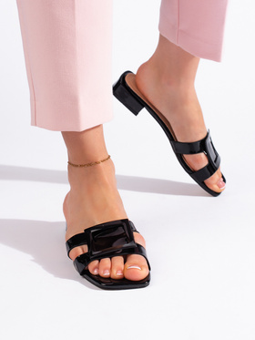 Timeless Black Chic Slides