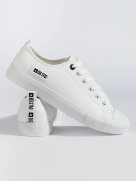 White Eco-Leather Sneakers by BIG STAR KK174008