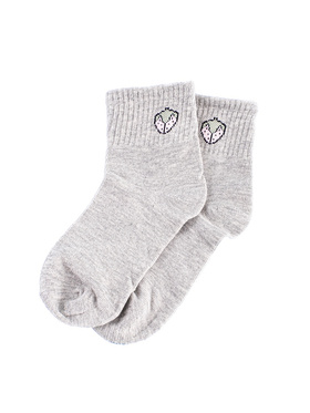 Children's Grey Strawberry Socks