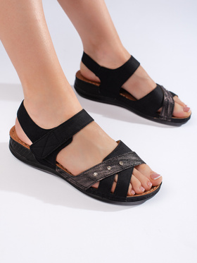 Lightweight Black Platform Sandals