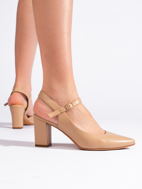 Stylish Beige Heels by Sergio Leone