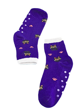 Blue Kitty Non-Slip Socks for Kids