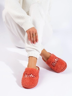 Orange Cozy Slippers