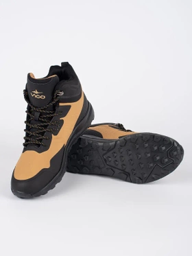 Black and Brown High Trekking Boots