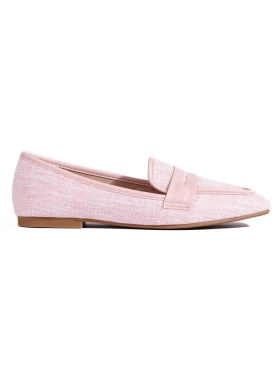 Chic Light Pink Loafers