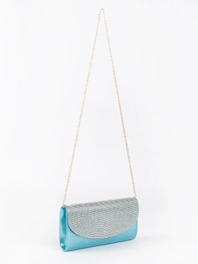 Chic Blue Envelope Clutch