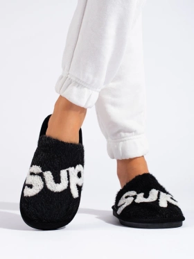 Warm Black Slippers