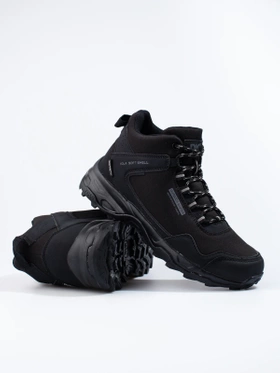 High Black Softshell Trekking Boots by DK