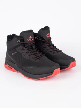 Black and Red Outdoor Adventure Boots