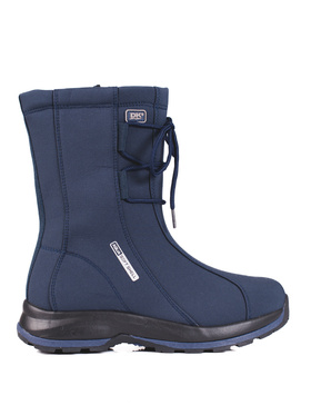 Navy Blue Snow Boots with Faux Fur Lining - DK Softshell