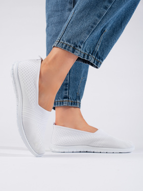 Comfy White Slip-On Sneakers