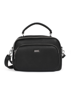 Chic Black Handbag with Handle