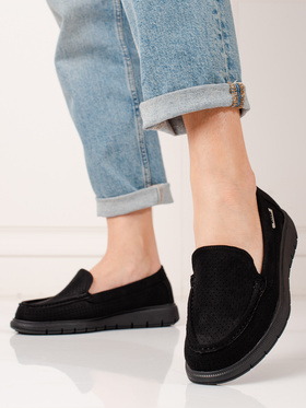 Black Breathable Loafers