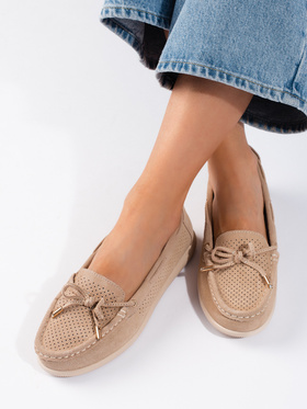 Creamy Beige Loafers