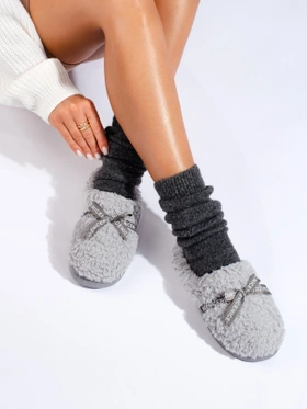 Warm Grey Slippers