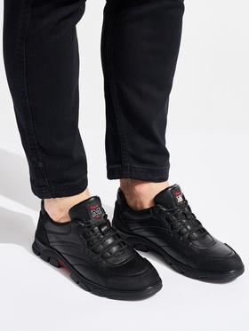 Sleek Black Athletic Sneakers