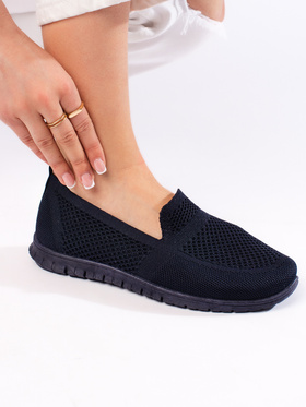 Navy Blue Slip-On Sneakers