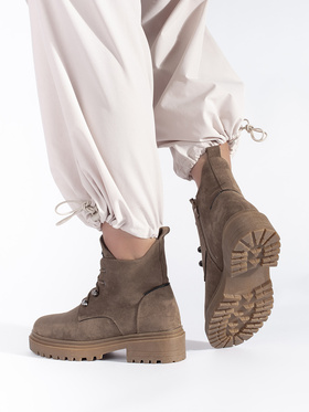 Beige Sergio Leone Ankle Boots