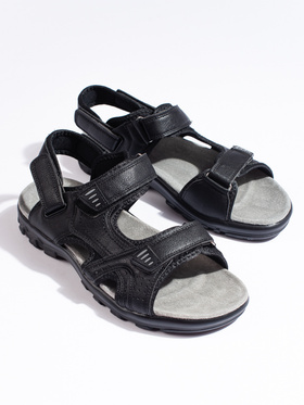 Comfortable Black Velcro Sandals