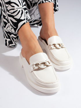 Comfy White Platform Slip-Ons