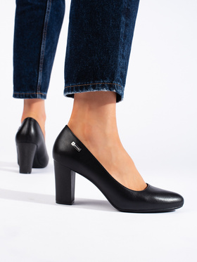 Black Block Heel Pumps by Sergio Leone