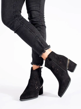 Black Lace Western Boots