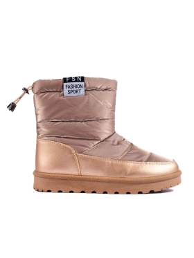 Gold Potocki Snow Boots with Low Top