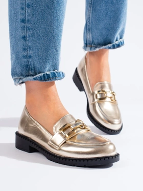 Golden Slip-On Shoes