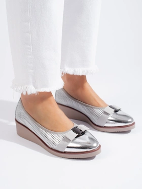 Silver Potocki Perforated Pumps