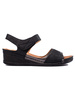 Chic Black Velcro Sandals