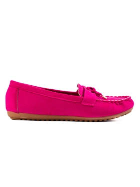 Pink Suede Loafers