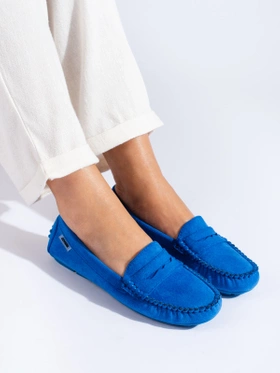 Blue Suede Loafers