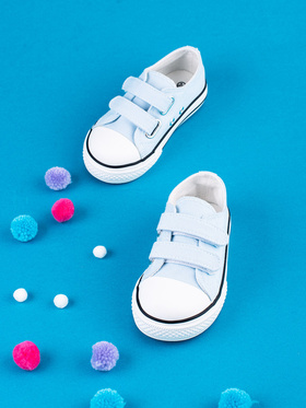 Children's Blue Sneakers with Velcro Closure