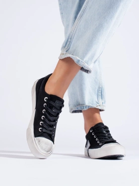 Big Star Black Canvas Sneakers