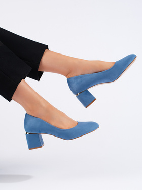 Blue Suede Heels