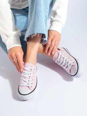 Pink Low-Top Sneakers