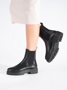 Chic Black Ankle Boots by Sergio Leone